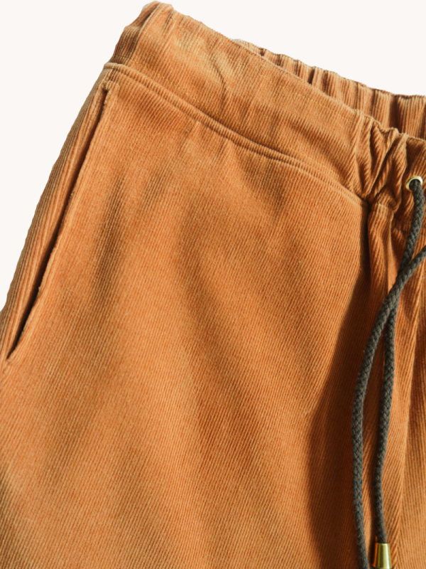 Wide Leg Camel Corduroy Pants - Image 2