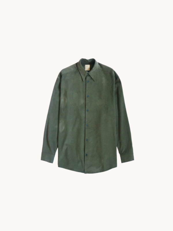 Oversized Olive Corduroy Shirt