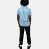 Gumboot Print Teal Cuban Collar - Image 4