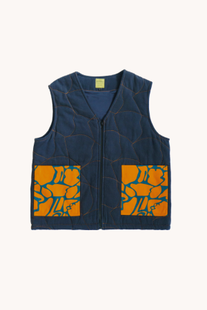 Pangolin Quilted Navy Gilet