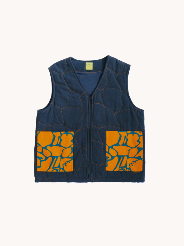 Pangolin Quilted Navy Gilet