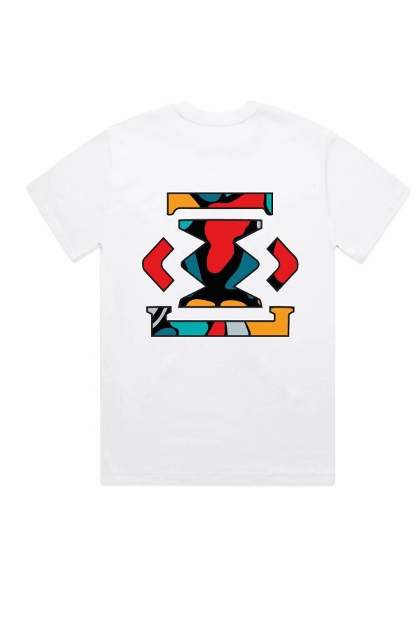 White Logo Tee